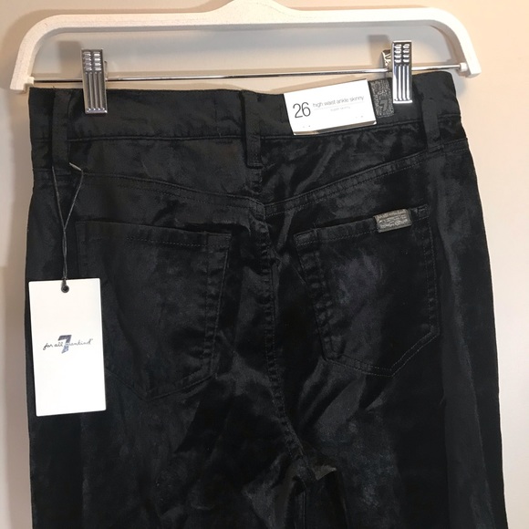 7 FAM High Rise Super Skinny Velvet Jeans size 26 - Picture 8 of 12